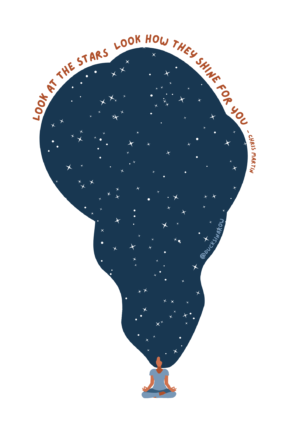 Look at the stars, look how they shine for you